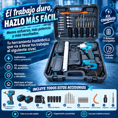 llave taladro impacto inalam+ accesorios